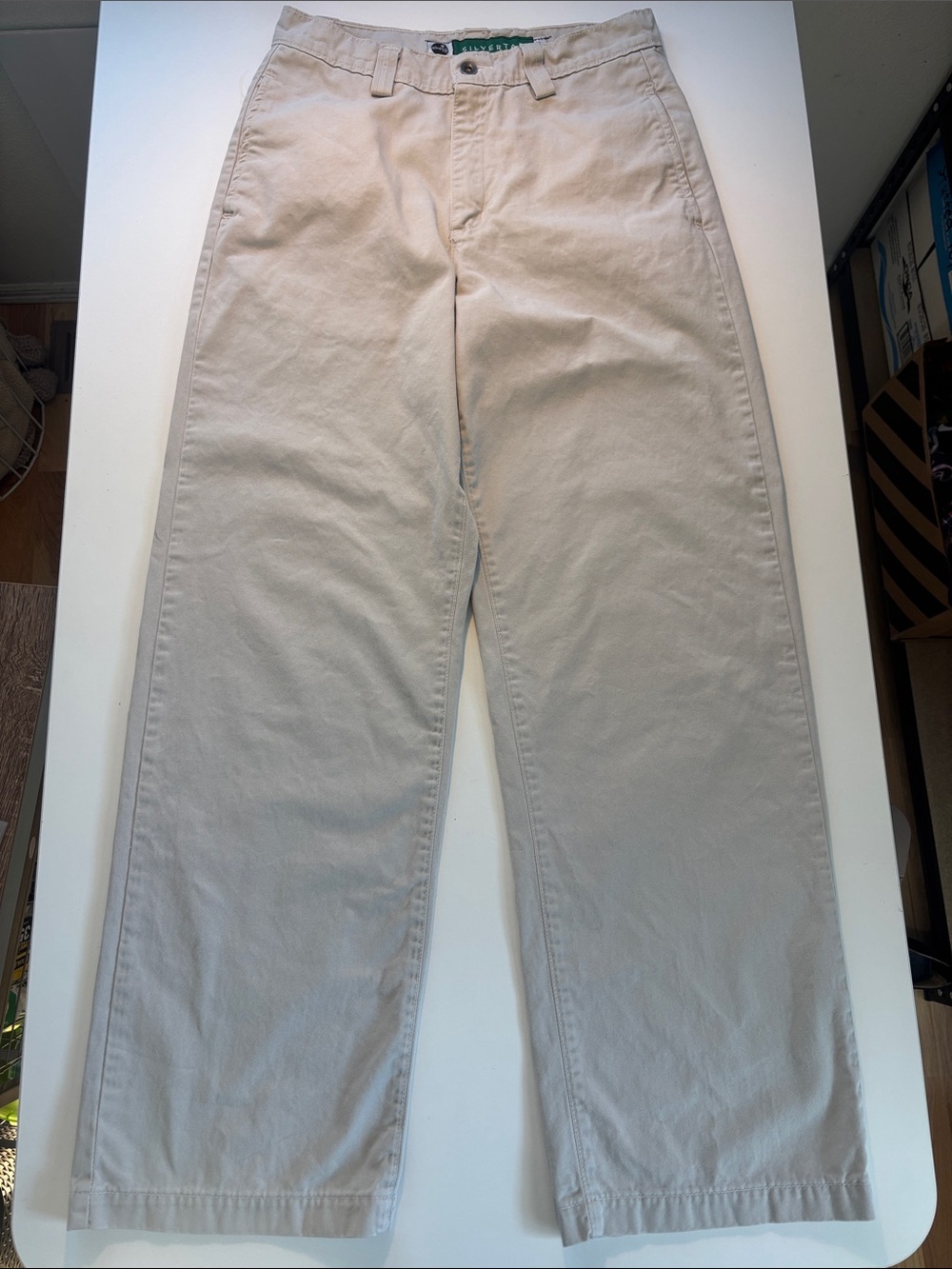 Levi's Beige Straight-Leg Chino Pants Silvertab -552sku